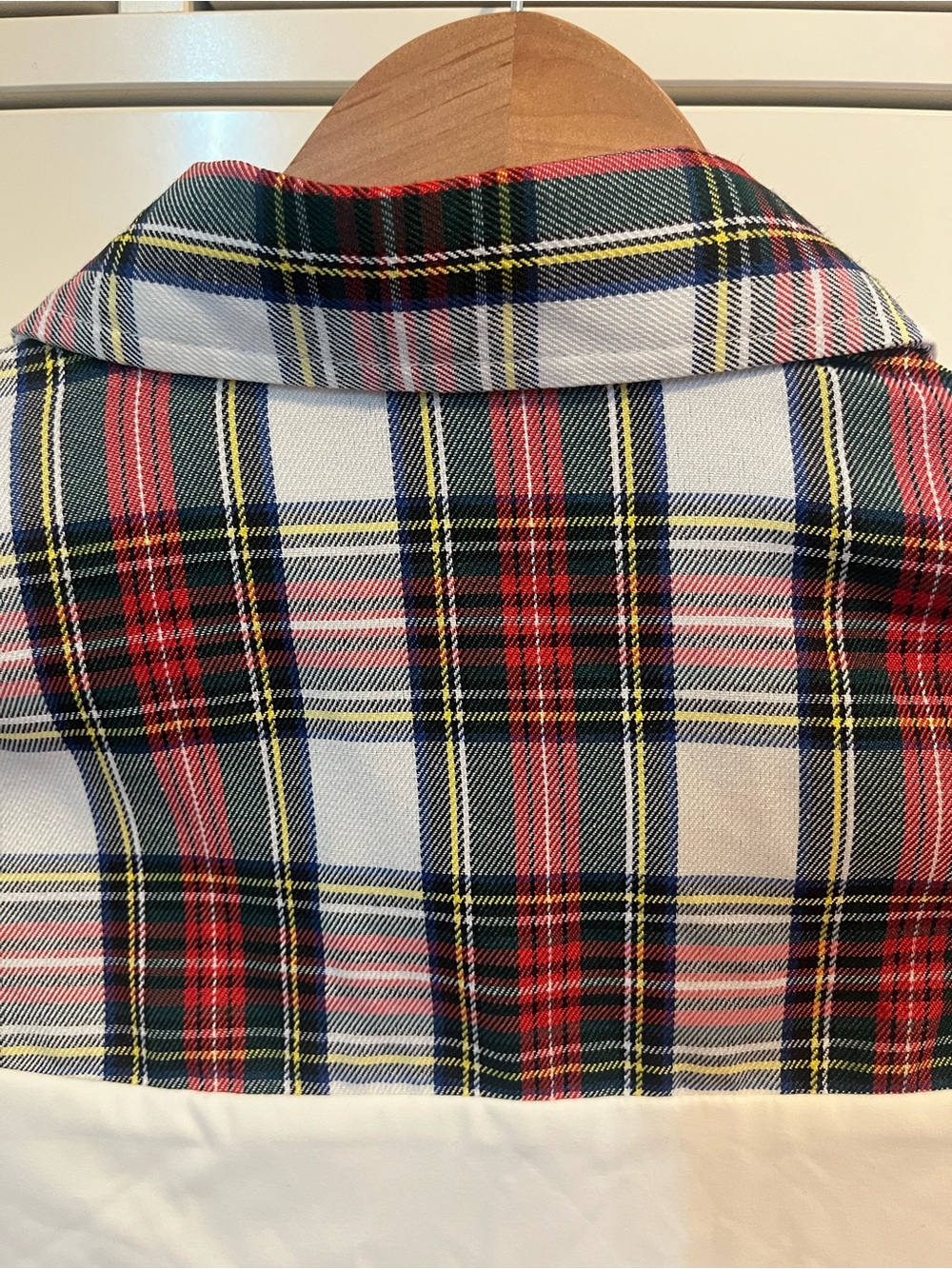 SSYS Plaid & White Button-Front Peplum Shirt - Picture 6 of 6
